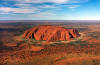 Vue arienne d'Uluru/Ayers Rock.