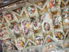 Le plafond de la chapelle Sixtine au Vatican entirement ralis par Michel-Ange.