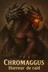 Chromaggus, le dragon-chimère légendaire de World of Warcraft Vanilla, avec son nom et son titre en français, dans une image de 1025x1536.