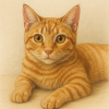 draw the uploaded image of the cat closer up