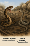 Draw an Espanola Racer (Pseudalsophis hoodensis) and a Slevin's Racer (Pseudalsophis slevin