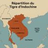 dessine moi la repartiton geographqiue du tigre d