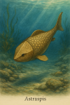 Astraspis en action dans son milieu naturel avec son nom scientifique