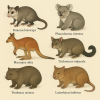 dessine moi 6 Diprotodontes (mammifres) d