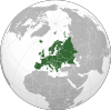 Localisation de l'Europe.
