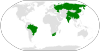 Cartes des pays du BRICS.
